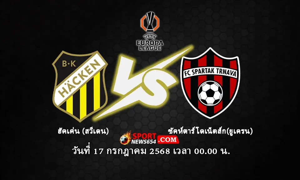 ฮัคเค่น vs สปาร์ตัก เทอร์นาว่า