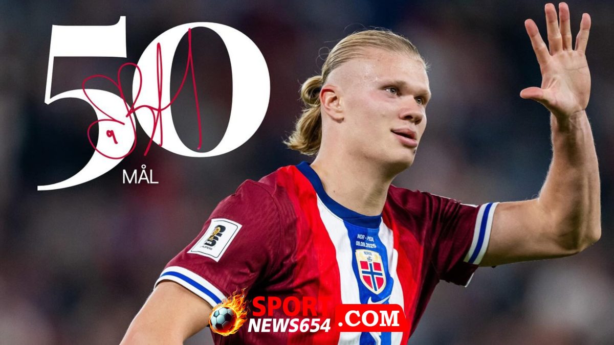 ฮาแลนด์ ยิงครบ 50 ประตูกับทีมชาติเร็วที่สุด